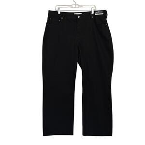 Abercrombie & Fitch Curve Love High Rise 90s Relaxed Jean Black Sz 34 Short NWT